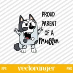 Proud Parent Of A Muffin In Color SVG