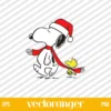 Snoopy Christmas SVG