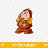 Beauty And The Beast Cogsworth SVG