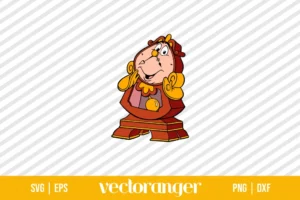 Beauty And The Beast Cogsworth SVG