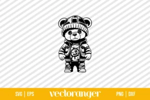 Cool Teddy Bear SVG