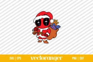 Deadpool Santa SVG