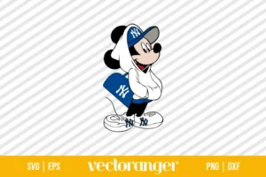 Mickey Mouse NY Yankees SVG