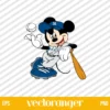 Mickey Mouse New York Yankees SVG