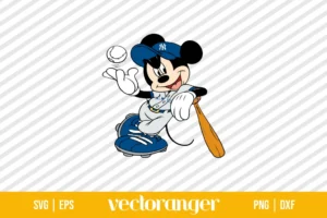 Mickey Mouse New York Yankees SVG