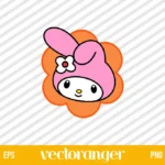 My Melody Flower SVG