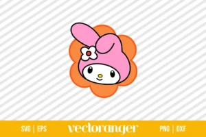 My Melody Flower SVG