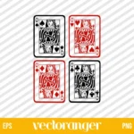 Poker Cards Queens SVG