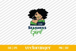 Seattle Seahawks Girl SVG