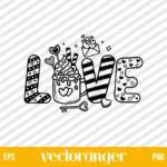 Valentine Love Coffee SVG