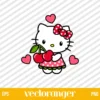 Cherry Hello Kitty SVG