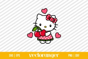 Cherry Hello Kitty SVG