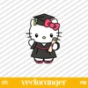 Graduate Hello Kitty SVG