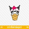 Kuromi Ice Cream SVG