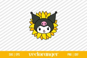 Kuromi Sunflower SVG