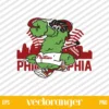 Philadelphia Phillies Phanatic Gunnersaurus Logo SVG