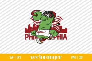 Philadelphia Phillies Phanatic Gunnersaurus Logo SVG