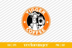 Tigger Coffee SVG