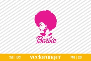 Barbie Afro Black Woman SVG