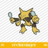 Pokemon Alakazam SVG