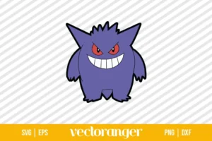 Pokemon Gengar SVG