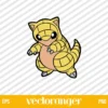 Pokemon Sandshrew SVG