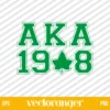 Alpha Kappa Alpha AKA 1908 SVG Cricut