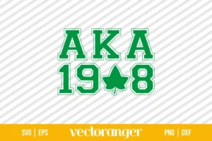Alpha Kappa Alpha AKA 1908 SVG Cricut