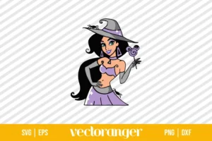 Bad Witch Ariel Disney Princess SVG Halloween SVG