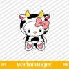 Cow Hello Kitty Svg Cut File