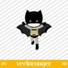 Cute Baby Batman SVG