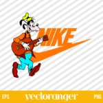 Disney Goofy Nike Logo SVG