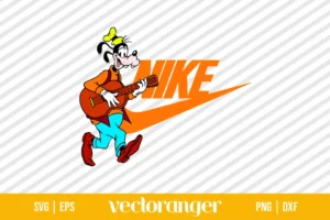 Disney Goofy Nike Logo SVG