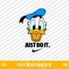Donald Duck Nike Just Do It SVG