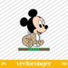 Gucci Baby Mickey Mouse SVG