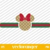 Gucci Minnie Head Logo SVG