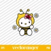 Hello Kitty Bee SVG Cut File