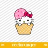 Hello Kitty Ice Cream SVG