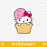 Hello Kitty Ice Cream SVG