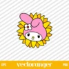 My Melody Sunflower SVG Files