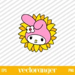 My Melody Sunflower SVG Files