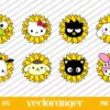Sanrio Characters Sunflower SVG