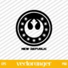 Symbol New Republic Star Wars SVG Cut File