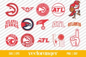 Atlanta Hawks Logo SVG Bundle