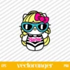 Barbie Hello Kitty SVG Vector