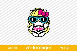 Barbie Hello Kitty SVG Vector