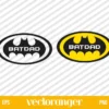 Batman Dad Logo SVG