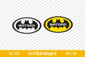 Batman Dad Logo SVG
