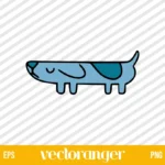 Bluey Long Dog SVG Vector
