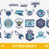 Charlotte Hornets Logo Vector SVG Bundle